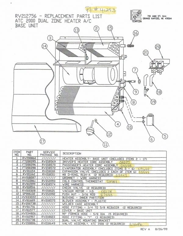 RV212756SS Comfort Air Inc. RV HVAC Parts