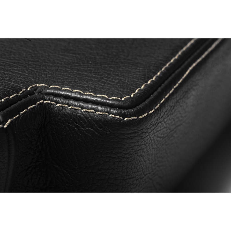 Premium Black Leather & Silver thread - Universal - Comfort Air Inc. RV ...