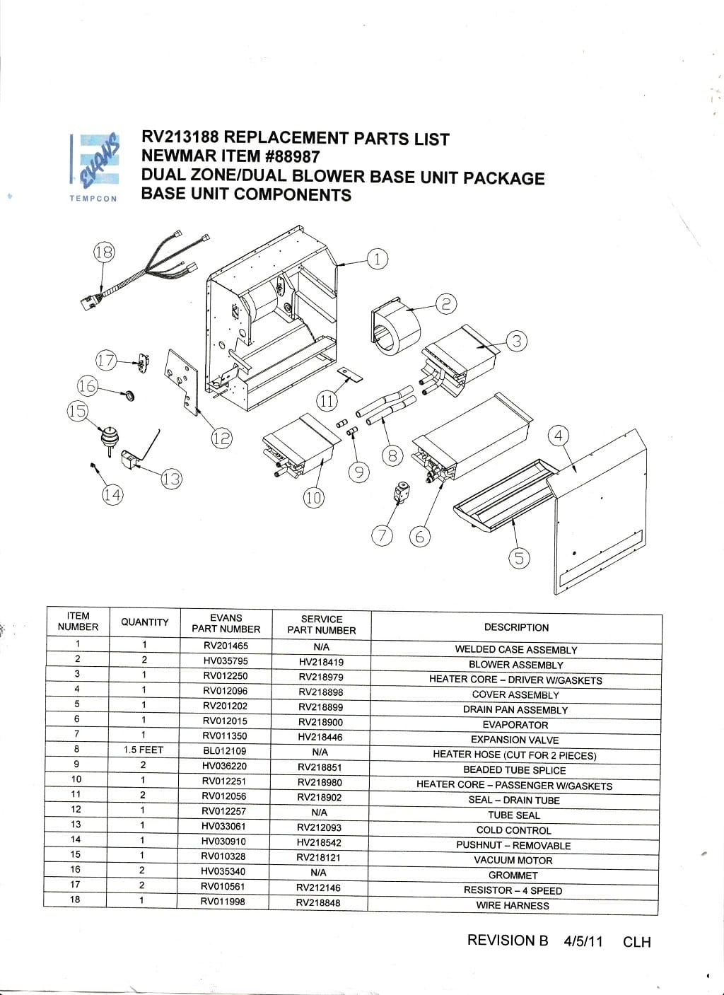 RV213188SS Comfort Air Inc. RV HVAC Parts