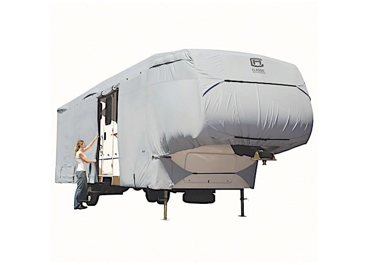 Classic Accessories 80 409 161001 RT Over Drive PolyPRO3 Molded Fiberglass Travel Trailer Cover   13'1" To 16', RV & Trailer Covers   Canada