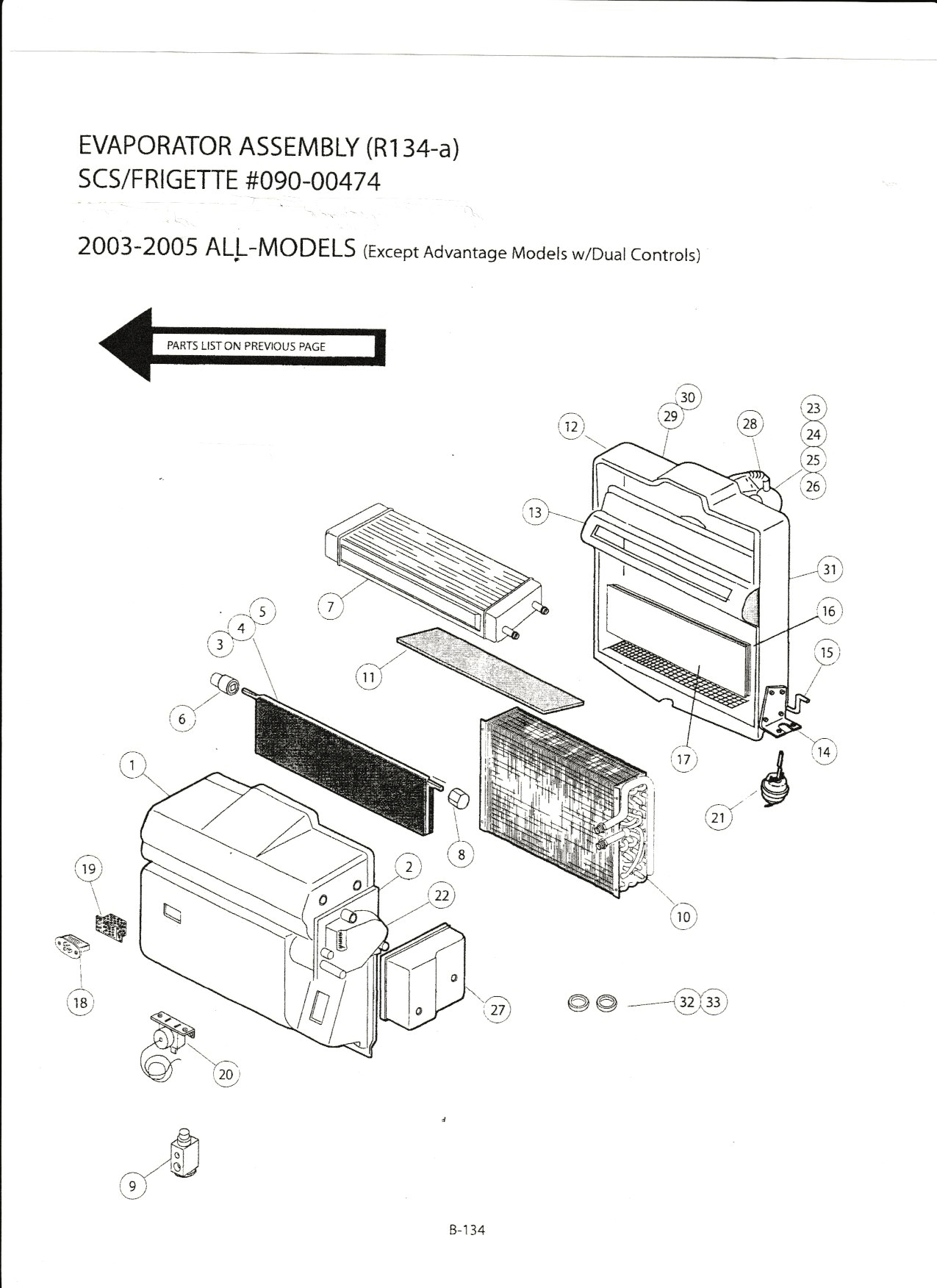 SCS Evaporator Assembly 09000474 Comfort Air Inc. RV HVAC Parts